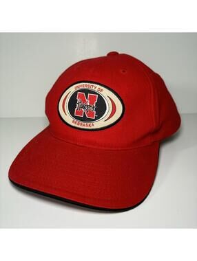 Vintage Captivating Headwear Nebraska Cornhuskers NCAA Logo Red SnapBack Hat